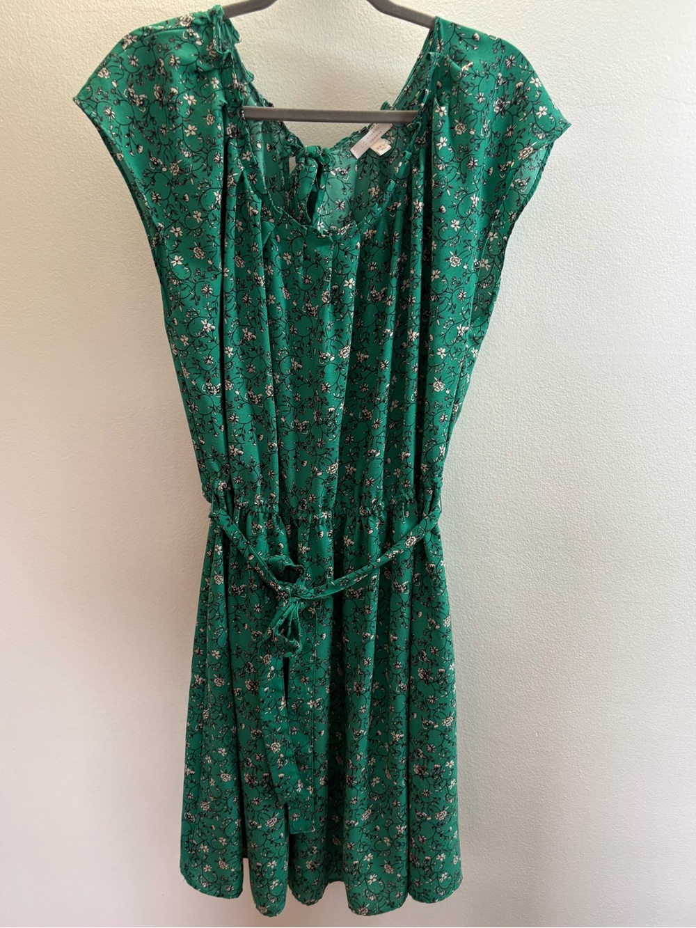 LC Lauren Conrad Green Floral Dress XXL